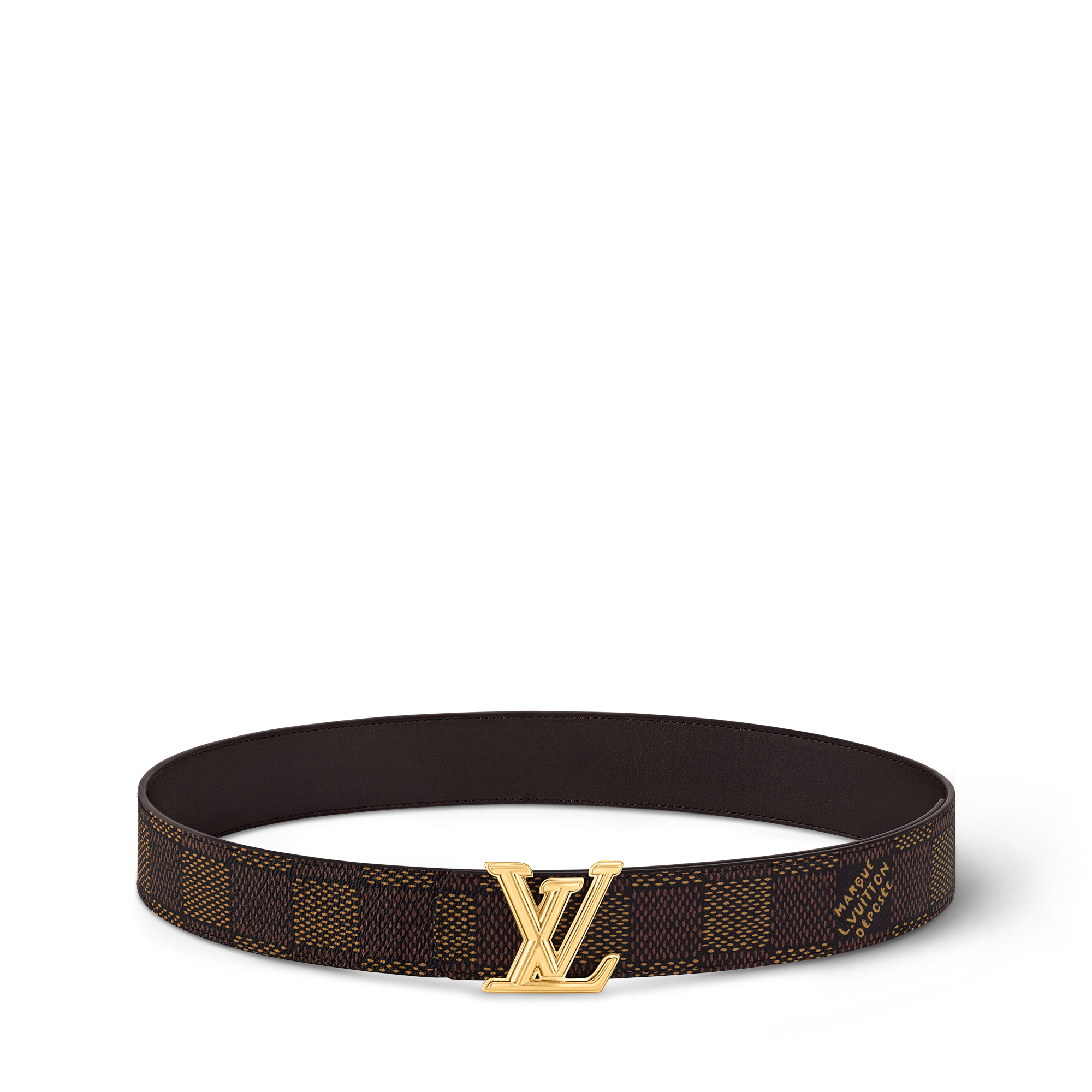 LV Dimension 40mm Reversible Belt Damier Graphite Canvas